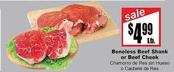 Rancho Markets Boneless beef shank or beef cheek offer