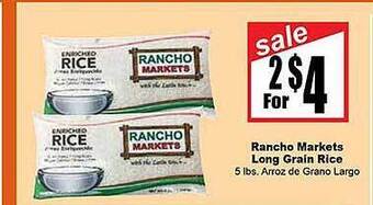 Rancho Markets Rancho markets long grain rice offer