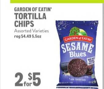 New Seasons Market Garden of eatin' tortilla chips offer