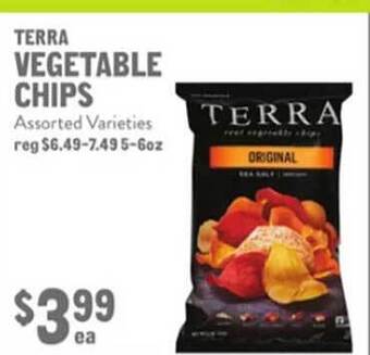 New Seasons Market Terra vegetable chips offer