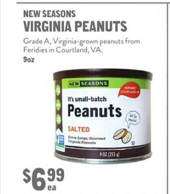 New Seasons Market New seasons virginia peanuts offer