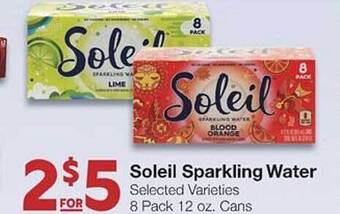 United Supermarkets Soleil sparkling water offer
