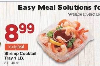 United Supermarkets Shrimp cocktail tray 1 lb offer