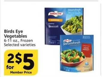 Vons Birds eye vegetables offer