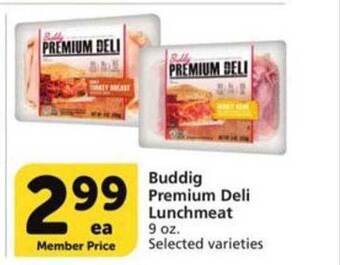 Vons Buddig premium deli lunchmeat offer