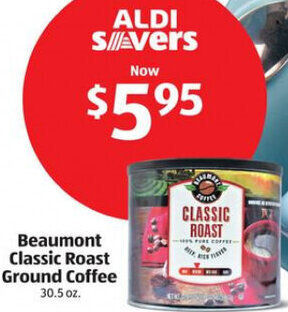 Aldi Beaumont Classic Roast Ground Coffee 30.5 oz. offer