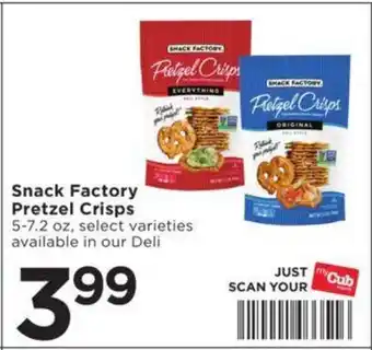 Cub Foods Snack factory pretzel chips offer