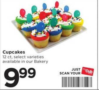 Cub Foods Cupcakes offer