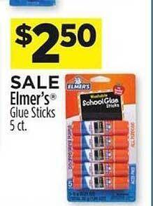 Dollar General Elmer's glue sticks offer