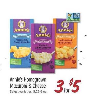 Sprouts Farmers Market Annie's homegrown macaroni & cheese offer