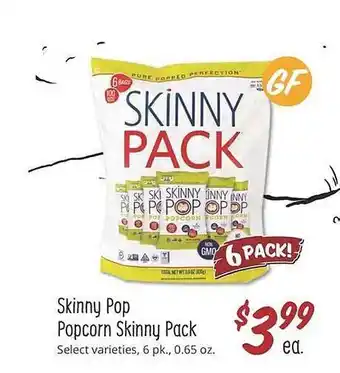Sprouts Farmers Market Skinny pop popcorn skinny pack offer
