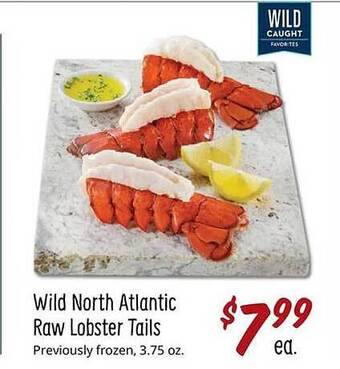 Sprouts Farmers Market Wild north atlantic raw lobster tails offer
