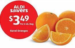Aldi Navel oranges offer