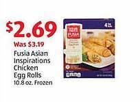 Aldi Fusia asian inspirations chicken egg rolls offer