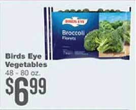 Forest Hills Food Birds eye vegetables offer