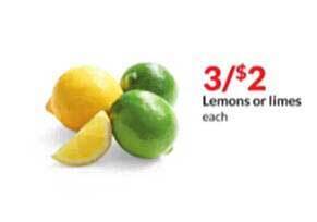 Hy-Vee Lemons or limes offer