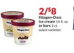 Hy-Vee Häagen-dazs ice cream or bars offer
