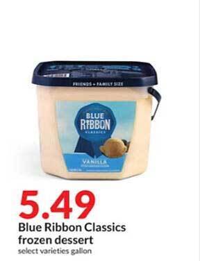 Hy-Vee Blue ribbon classics frozen dessert offer