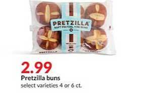 Hy-Vee Pretzilla buns offer