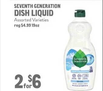 New Seasons Market Seventh generation dish liquid offer