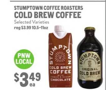 New Seasons Market Stumptown coffee roasters cold brew coffee offer