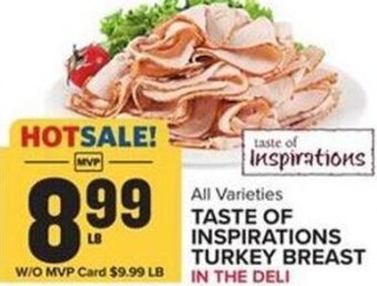 Food Lion Taste of Inspirations Turkey Breast offer
