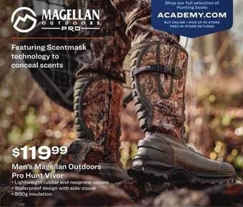 Academy Men's magellan outdoors pro hunt vivor offer