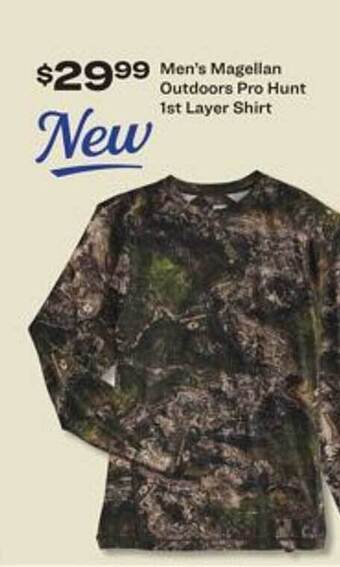 Academy Men's magellan outdoors pro hunt 1st layer shirt offer