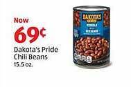 Aldi Dakota's pride chili beans offer