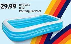 Aldi Bestway blue rectangular pool offer