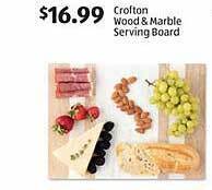 Aldi Crofton wood & marble serving board offer