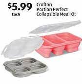 Aldi Crofton portion perfect collapsible meal kit offer