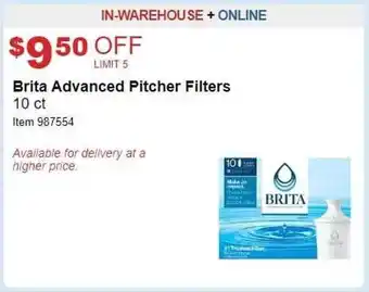 Brita advanced pitcher filters