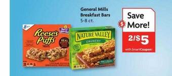 Family Dollar General mills breakfast bars offer