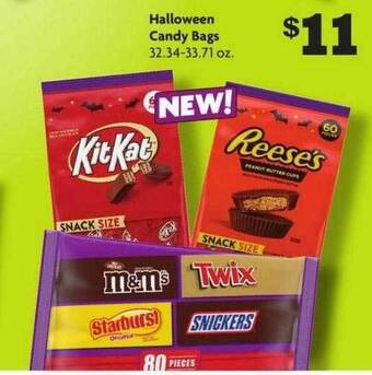 Family Dollar Halloween candy bags offer