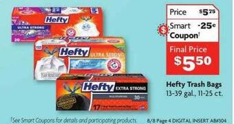 Family Dollar Hefty trash bags offer