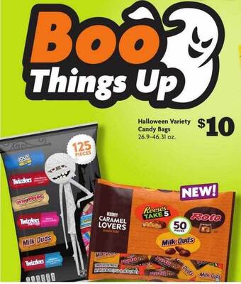 Family Dollar Halloween variety candy bags offer