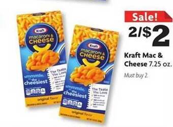 Family Dollar Kraft mac & cheese offer