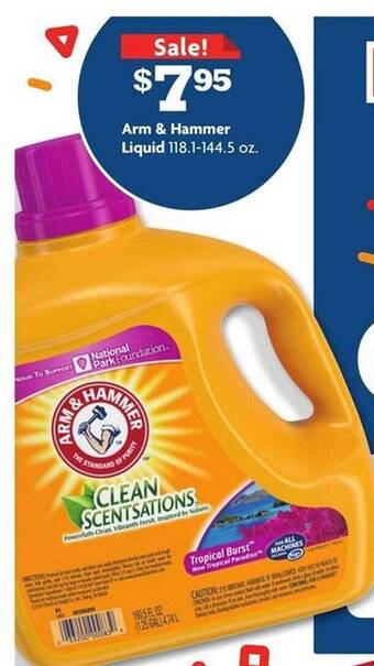 Family Dollar Arm & hammer liquid offer