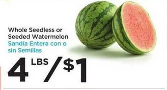 Food 4 Less Seedless or seeded watermelon offer