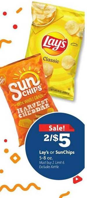 Family Dollar Lay's or sunchips offer