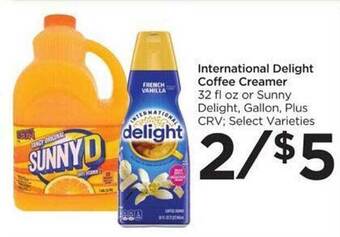 Food 4 Less International delight coffee creamer offer