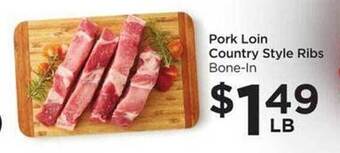 Food 4 Less Pork loin country style ribs offer