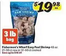 Harveys Supermarkets Fisherman's wharf easy peel shrimp offer
