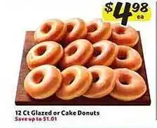 Harveys Supermarkets Glazed or cake donuts offer