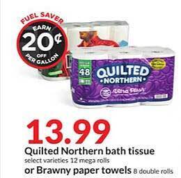 Hy-Vee Quilted northern bath tissue offer