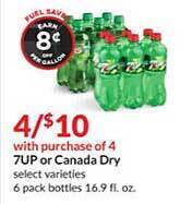 Hy-Vee 7up or canada dry offer