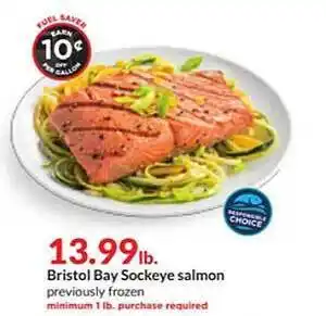 Hy-Vee Bristol bay sockeye salmon offer