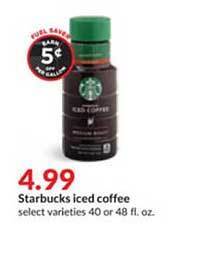 Hy-Vee Starbucks iced coffee offer