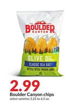 Hy-Vee Boulder canyon chips offer